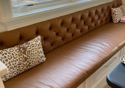 a leather banquette